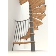 Minka Spindeltreppe Spiral Smart 38 - 305,5cm Geschosshöhe Buche Grau 100cm Durchmesser Minka Spindeltreppe Spiral Smart 38 - 305,5cm Geschosshöhe Buche Grau 100cm Durchmesser-small