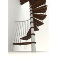 Minka Spindeltreppe Spiral Smart 38 - 305,5cm Geschosshöhe Walnuss Weiß 120cm Durchmesser Minka Spindeltreppe Spiral Smart 38 - 305,5cm Geschosshöhe Walnuss Weiß 120cm Durchmesser-small