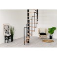 Minka Spindeltreppe Suono 47 - 305,5cm Geschosshöhe Buche Weiß für 120x68cm Deckenöffnung Minka Spindeltreppe Suono 47 - 305,5cm Geschosshöhe Buche Weiß für 120x68cm Deckenöffnung-small