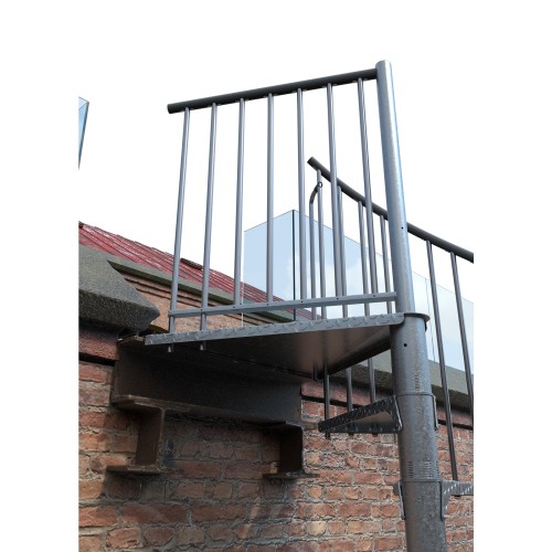 Minka Außenspindeltreppe Rondo Zink Smart 38 - 305,5cm Geschosshöhe