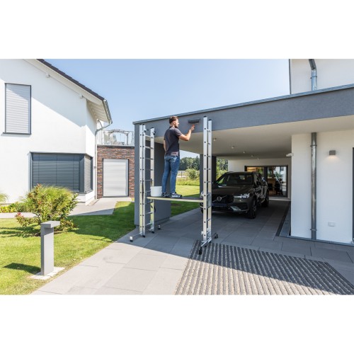 MUNK Mehrzweckleiter mit Nivello® Traverse 3x11 Sprossen