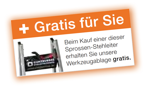 Werkzeugablage gratis!