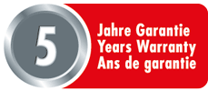 5 Jahre Garantie