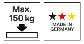 DIN EN 1004, Made in Germany, Industriefähig, Privater Gebrauch, Belastung