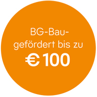 Gefördert durch die BG BAU