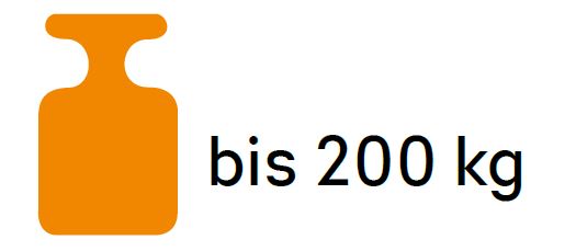 Tragkraft bis 200kg