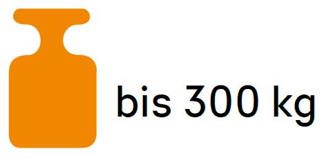 Tragkraft bis 300kg